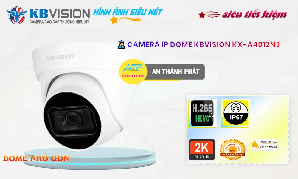 điểm nổi bật của camera IP Kbvision KX-A4012N3
