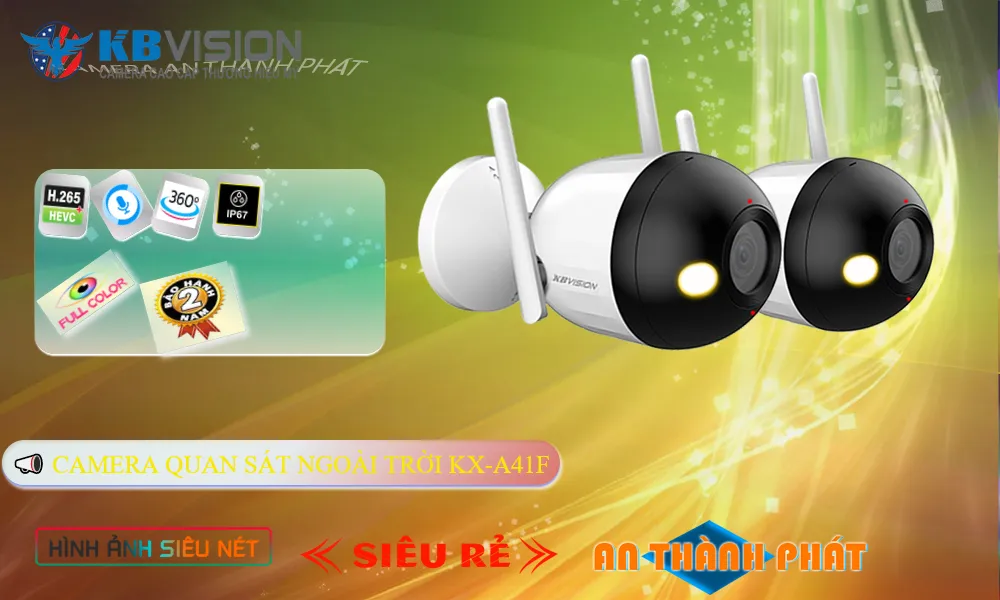 KX-A41F Camera Wifi IP Thiết kế Đẹp KBvision ➠ KX-A41F Camera Wifi IP Thiết kế Đẹp KBvision ➠