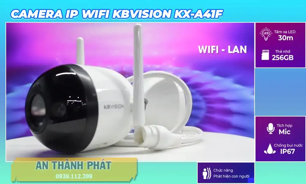 KX-A41F Camera Wifi IP Thiết kế Đẹp KBvision ➠ KX-A41F Camera Wifi IP Thiết kế Đẹp KBvision ➠