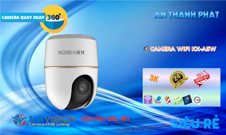 Camera Giá Rẻ KBvision KX-A5W Không Dây Chức Năng Cao Cấp Camera Giá Rẻ KBvision KX-A5W Không Dây Chức Năng Cao Cấp