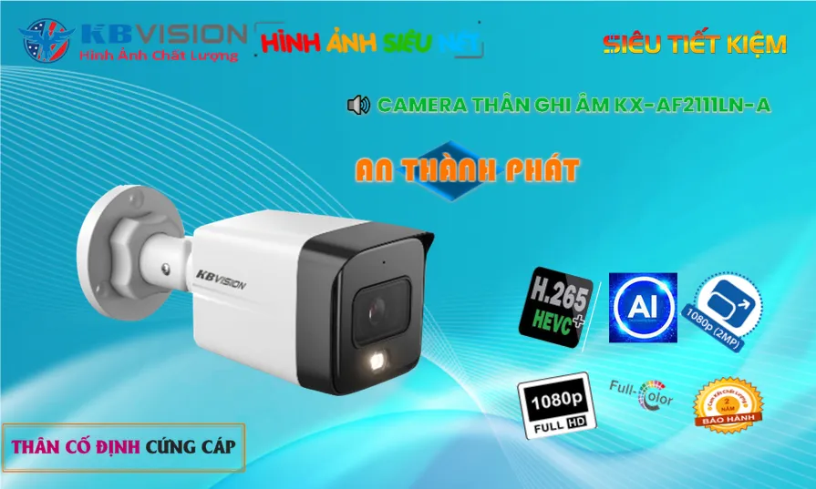 KX-AF2111LN-A IP POE được Thiết kế Phát hiện chuyển động thông minh, phát hiện hình dáng người KBvision Giá tốt