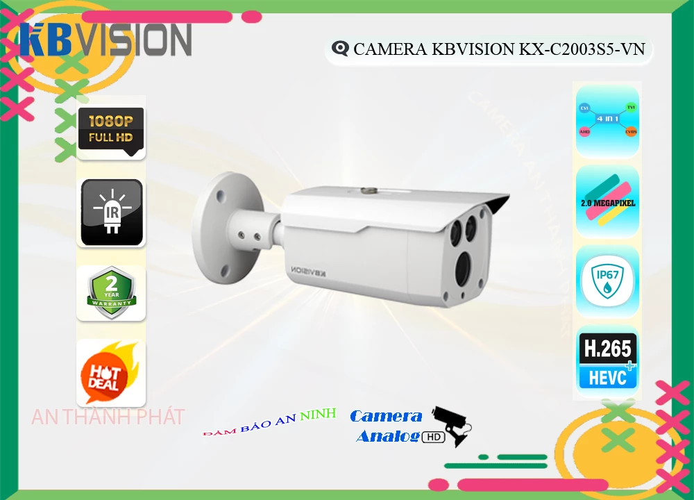 Camera KBvision KX-C2003S5-VN,thông số KX-C2003S5-VN,KX-C2003S5-VN Giá rẻ,KX C2003S5 VN,Chất Lượng KX-C2003S5-VN,Giá