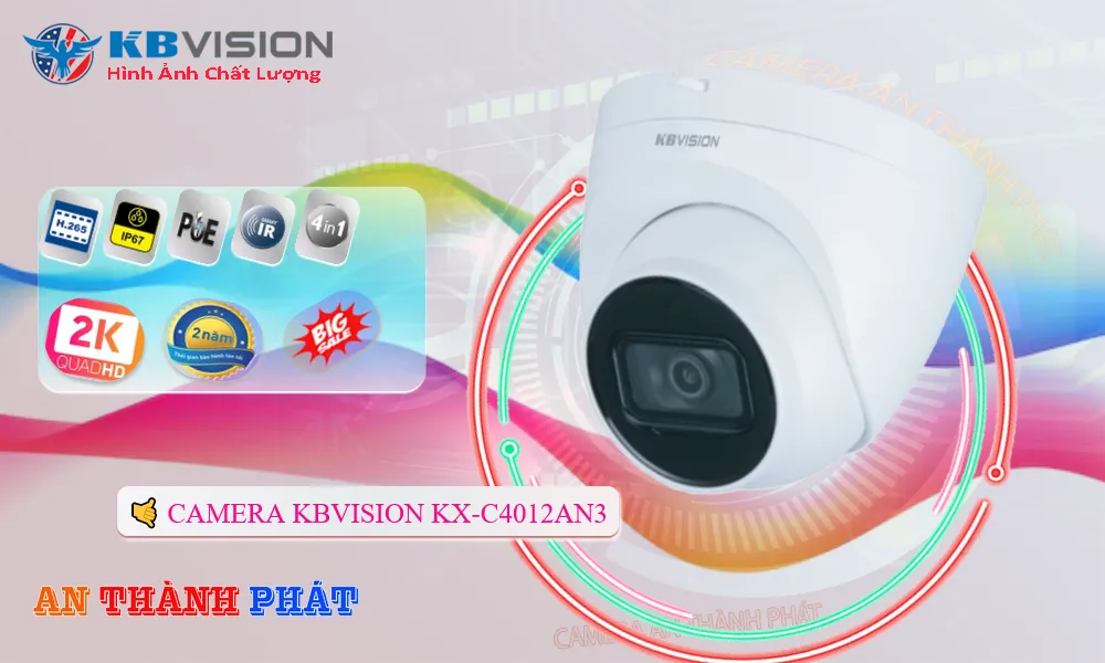 sự nổi bật của camera IP Kbvision KX-C4012AN3