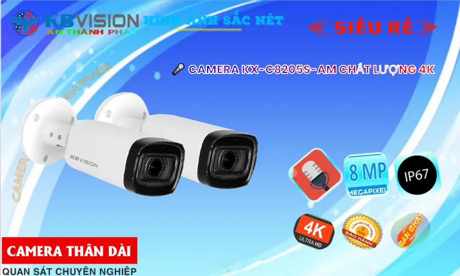 KX-C8205S-AM Camera HD khả nang Nguồn : 12V KBvision KX-C8205S-AM Camera HD khả nang Nguồn : 12V KBvision