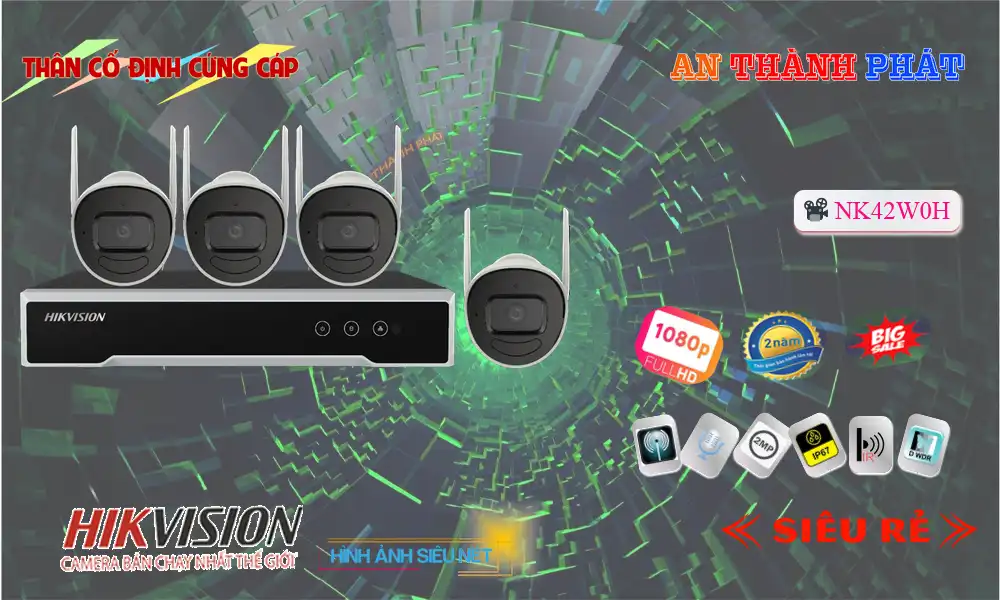 ➠  NK42W0H sắc nét Hikvision