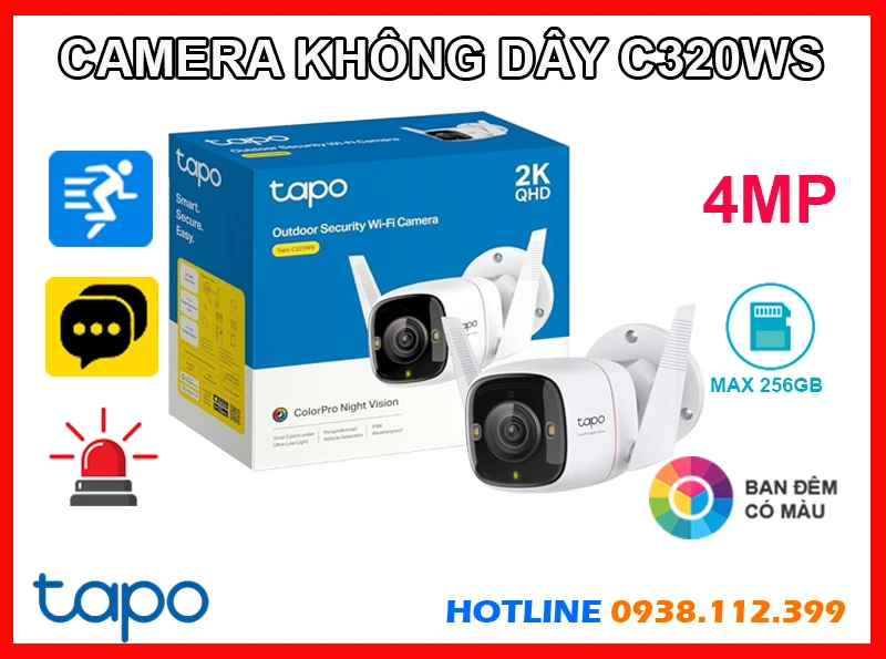Camera Ngoài Trời Tapo C320WS Không Dây, camera không dây Tapo C320WS, lắp đặt camera Tapo C320WS giá rẻ, Tapo C320WS, C320WS, lắp camera không dây C320WS chính hãng, camera quan sát Tapo C320WS, camera ngoài trời Tapo C320WS, camera ip wifi Tapo C320WS,