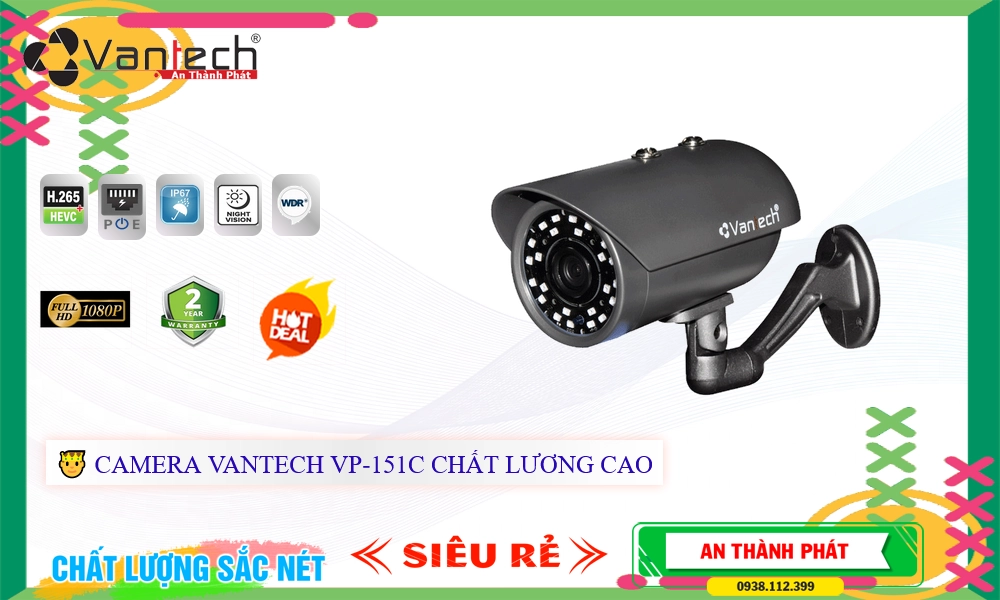Camera VP-151C VanTech,VP-151C Giá rẻ,VP 151C,Chất Lượng Camera Công Nghệ POE VP-151C VanTech Thiết kế Đẹp ,thông số