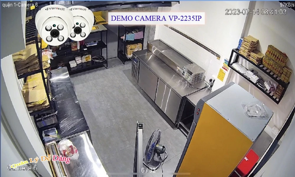 Camera Cấp Nguồ Qua Dây Mạng VP-2235IP VanTech