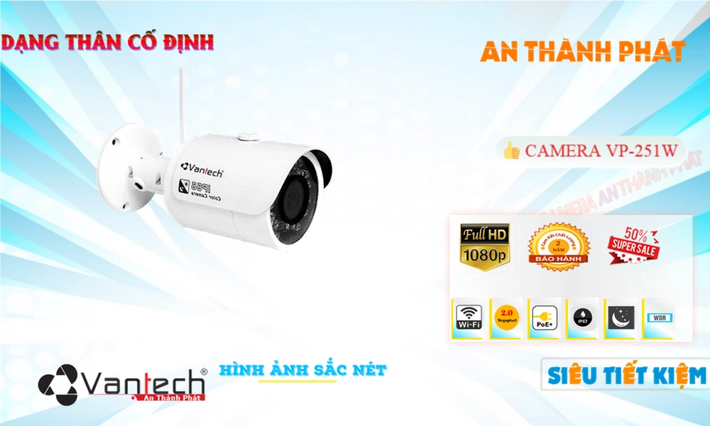 VP-251W Camera Công Nghệ POE VanTech