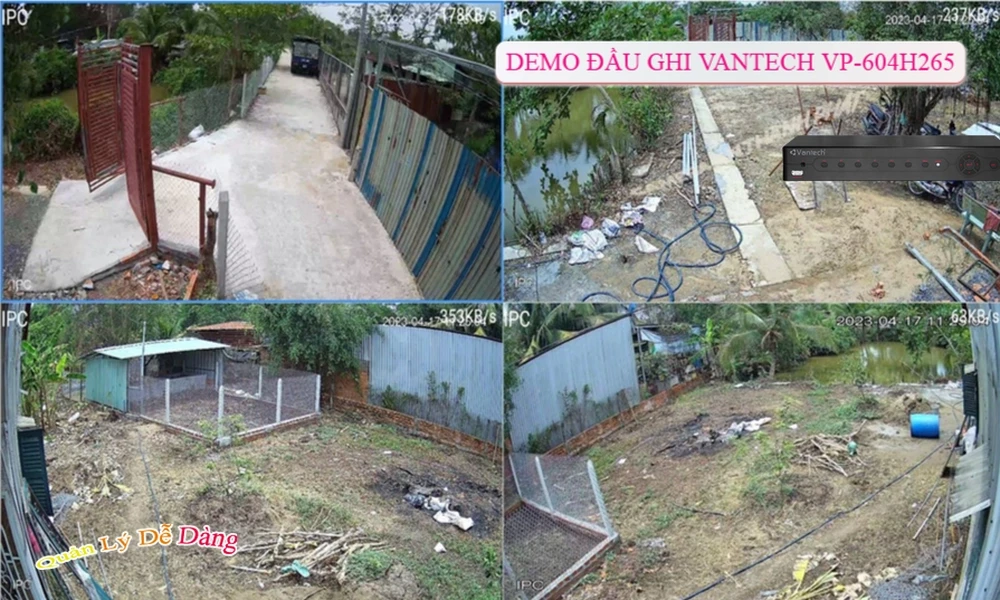 Đầu Thu VP-604H265 Vantech Chất lượng