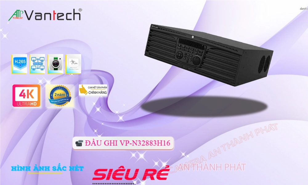Đầu ghi VanTech VP-N32883H16 Tiết Kiệm Đầu ghi VanTech VP-N32883H16 Tiết Kiệm