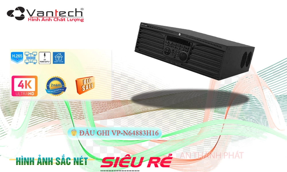 Đầu ghi VanTech VP-N64883H16 Tiết Kiệm