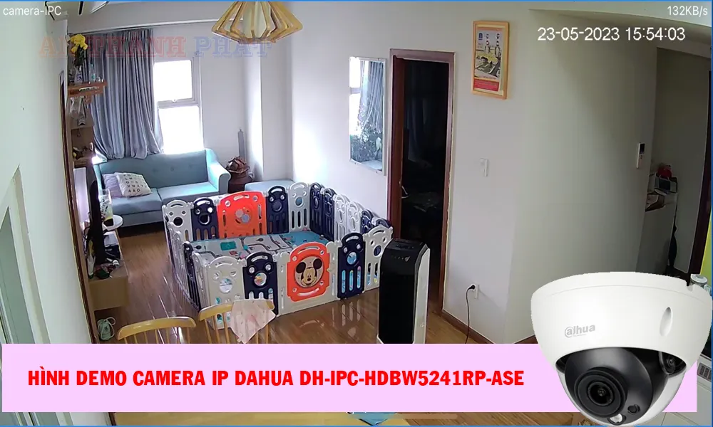 hình ảnh demo camera IP Dahua DH-IPC-HDBW5241RP-ASE