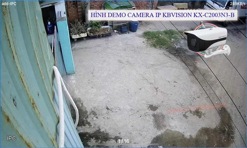 hình demo camera IP Kbvision KX-C2003N3-B