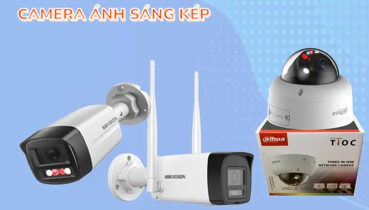 Lắp camera tích hợp ánh sáng kép